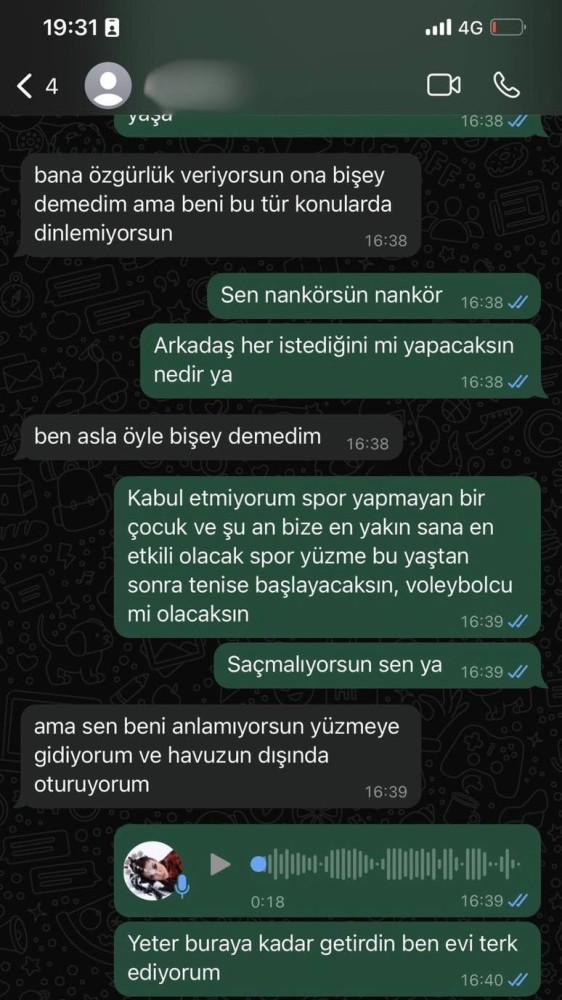 deniz akkaya kiziyla mesajlarini ifsa etti spor yapmayan cocuk kabul etmiyorum